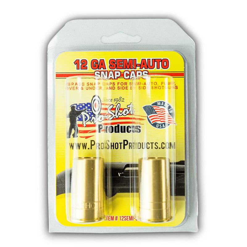 Pro-Shot Brass 12 Gauge Snap Caps 2 Round - 12SEMI-SC