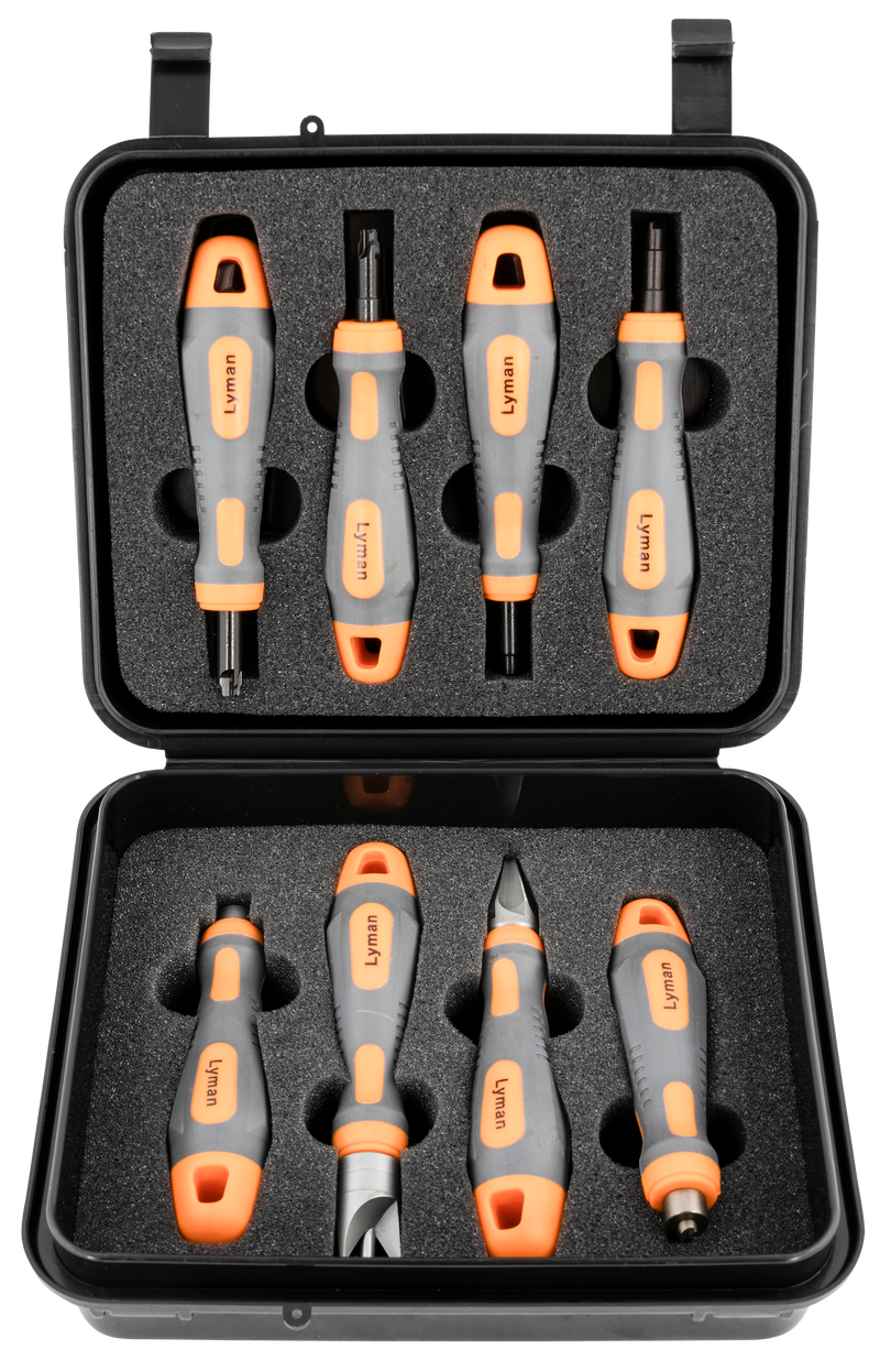 Lyman Universal Case Prep Accessory Tool Set, Gray/Orange - 7810212
