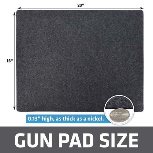 Drymate Cleaning Pad 16" x 20" Pistol Size Charcoal - GPC1620