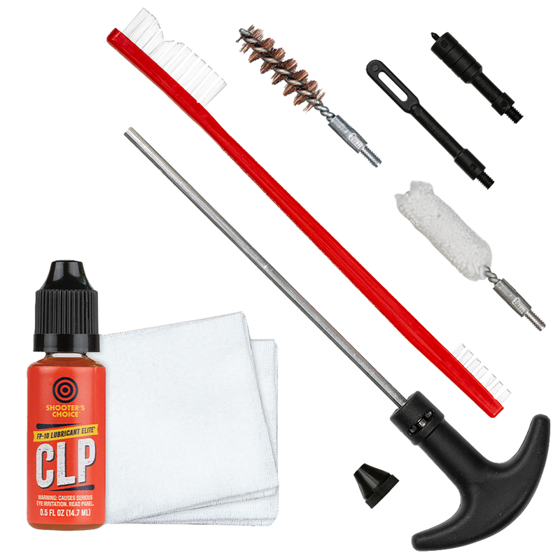 Shooter's Choice 9mm Pistol Cleaning Kit with Aluminum Rod - SHFSRK9MM