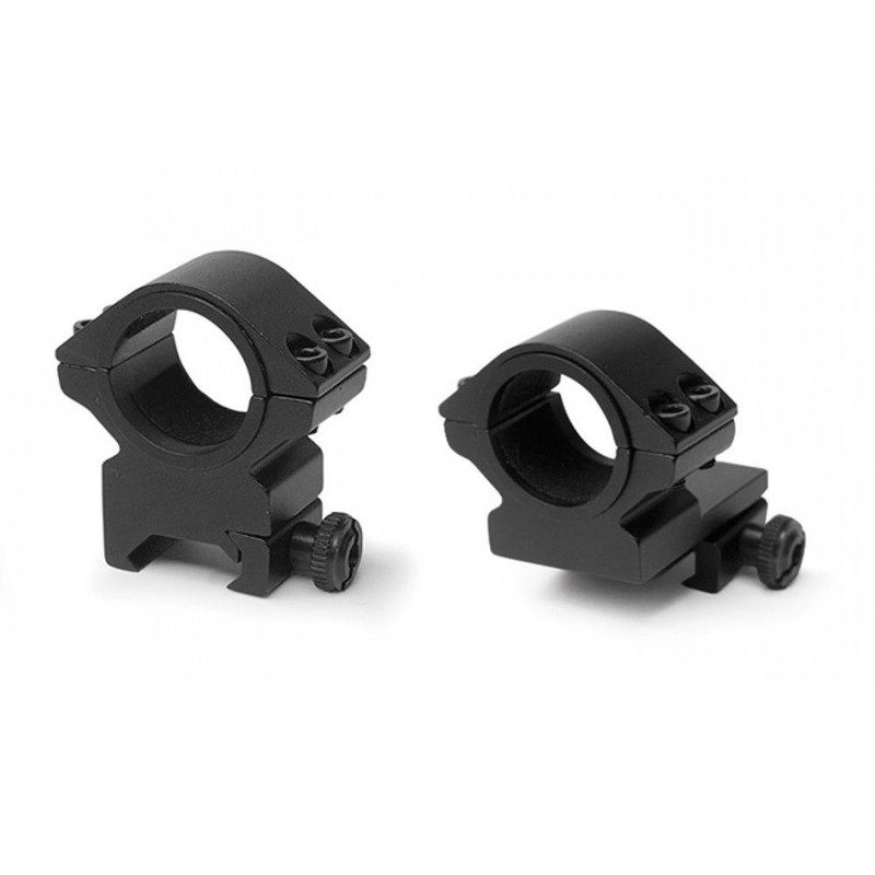 Konus 2-Piece Riflescope Rings 30mm & 1" Insert-Style, Matte Black - 7218