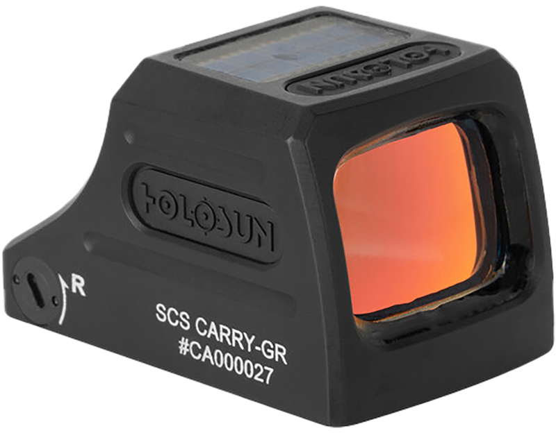 Holosun SCS Carry 1x 2 MOA Green Dot/32 MOA Circle Multi-Reticle Sight, Black - SCS-CARRY-GR