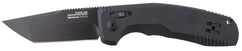 SOG SOG-TAC Auto 3.43" Folding Tanto Knife, Black - SOG15380357