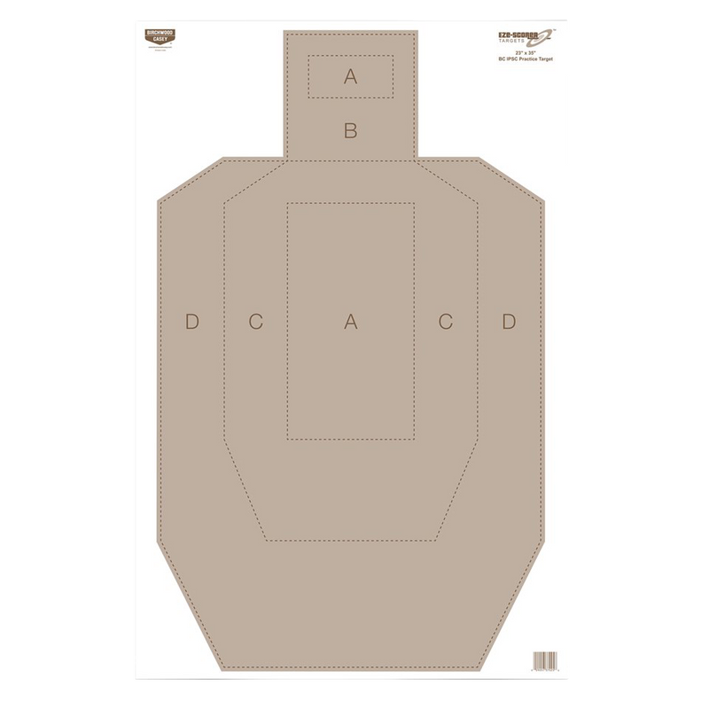 Birchwood Casey EZE-Scorer IPSC Hanging Paper Target 23" x 35" Tan - 37025