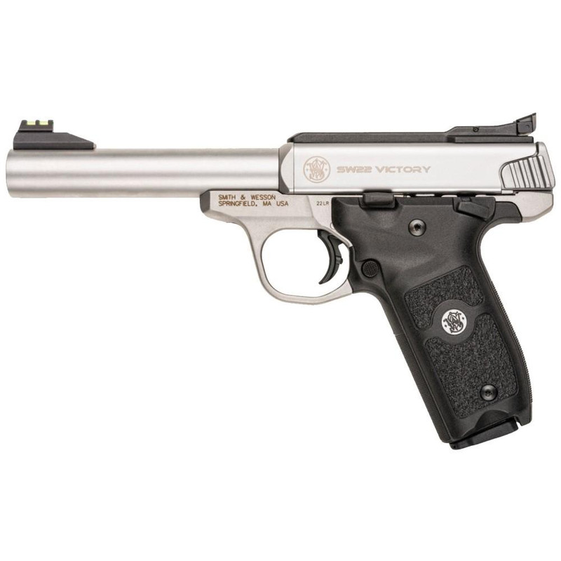 Smith & Wesson SW22 Victory .22 LR 5.5" 10rd Handgun, Stainless Steel - 108490U