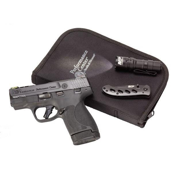 Smith & Wesson M&P 9 Shield Plus 9mm 4" 10rd Handgun, Black - 13255U