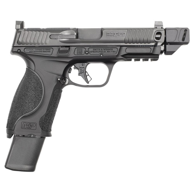 Smith & Wesson M&P9 M2.0 9mm 4.8" 23rd Handgun, Black with Compensator - 14245U
