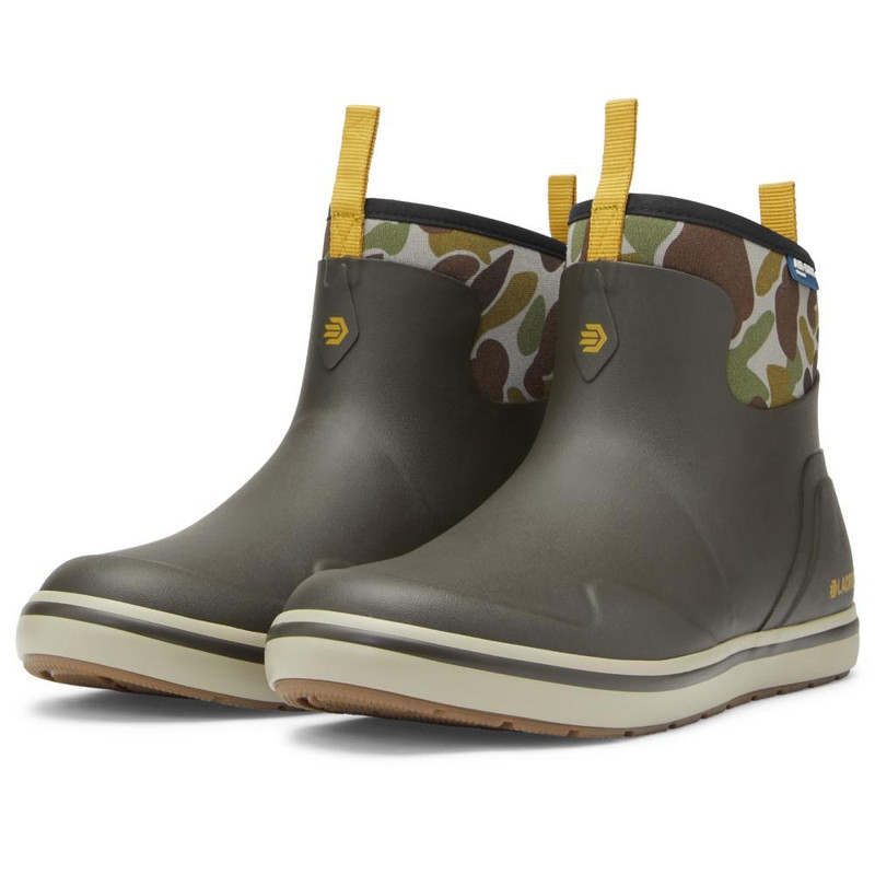 LaCrosse Mens Alpha Deck Boot 6" Olive/Camo - 621201-10.5