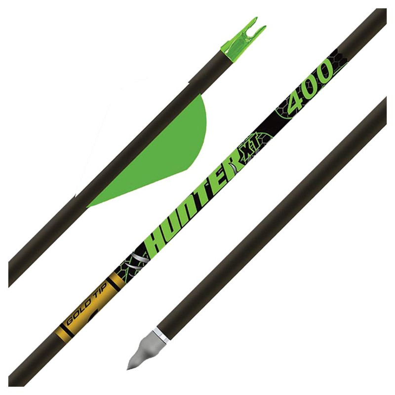 Gold Tip Hunter XT 400 2" Raptor Vanes Black - HXT400A26