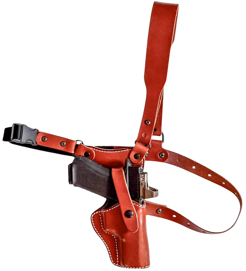 1791 Gunleather Optic Ready Chest Holster, Brown - PFC2.1CBRR