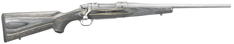 Ruger Hawkeye Compact 223 Rem 16.5" 4+1 Bolt-Action Rifle, Stainless/Black Laminate - 17107