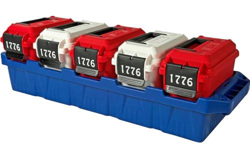MTM 5 Mini Ammo Cans with Custom Tray America 250 Edition - AC5C1776