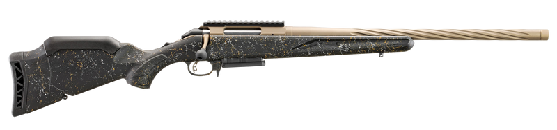 Ruger American Gen II Prairie 7mm PRC 24" 3+1 Bolt-Action Rifle, Smoked Bronze Cerakote with Black Splatter Stock - 56901
