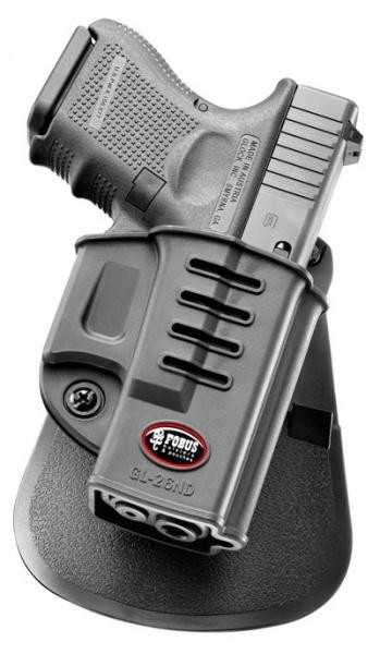 Fobus Evolution Paddle Holster Glock 26, Black - GL26ND