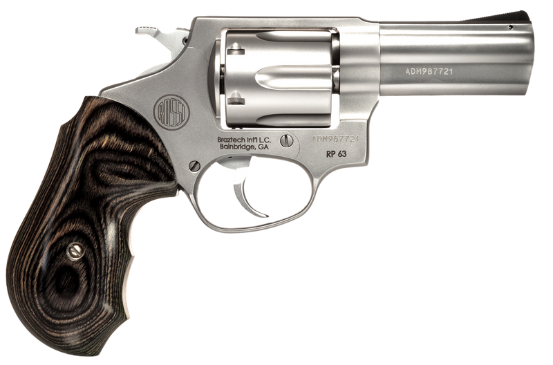 Rossi RP63 357 Magnum 3" 6rd Revolver, Stainless Steel/Black Gray Laminate - 2-RP639WD1