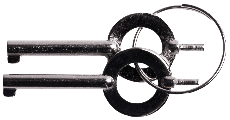 Uzi Accessories Handcuff Key Set Silver Metal 2 Pack - UZIKEYPAIR