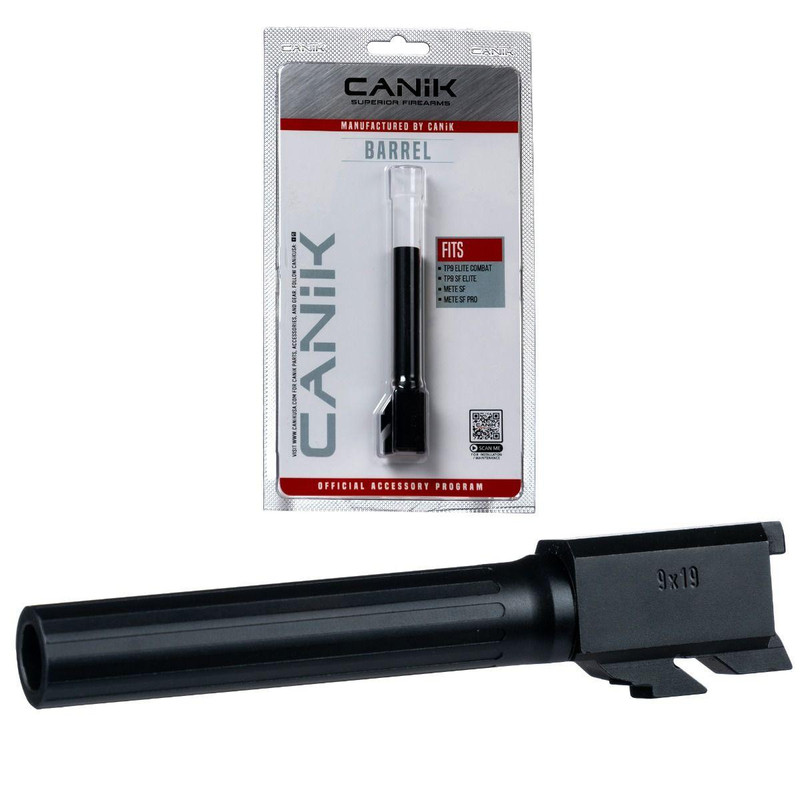 Canik Steel Drop In Barrel for TP9 Elite Combat/Mete SF, 9mm, 4.46" Fluted Black - PACN0017