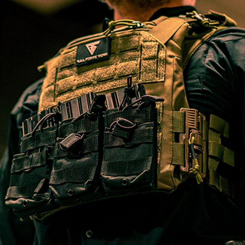 MKS Full Forge Gear Plate Carrier Shelter Black - 22-500-BPC1