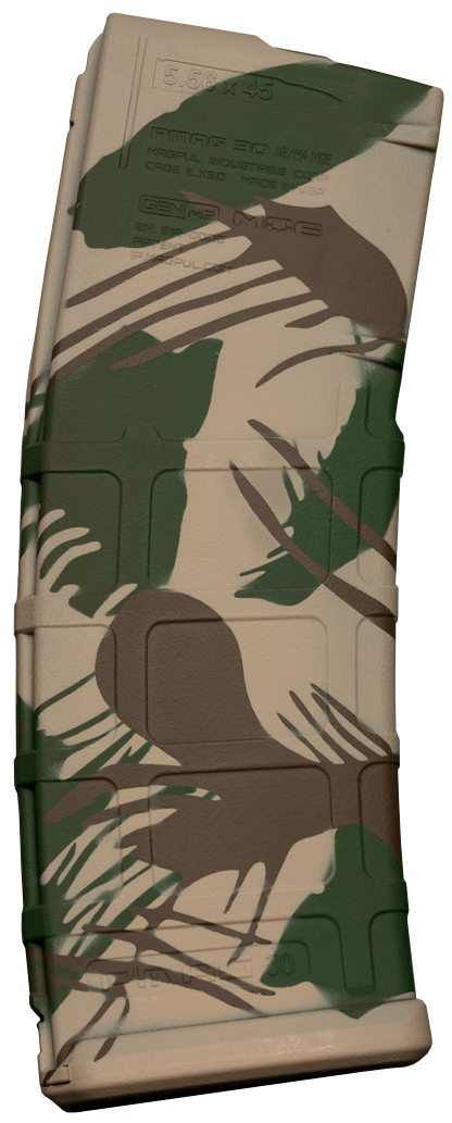 Weapon Works PMAG GEN M2 MOE 30rd Rifle Magazine, Rhodesian Brushstroke - 228045