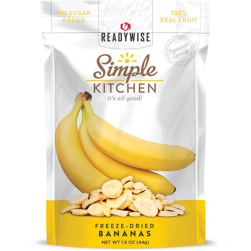 ReadyWise Simple Kitchen Bananas Freeze Dried Fruit Snack - RWSK05-007