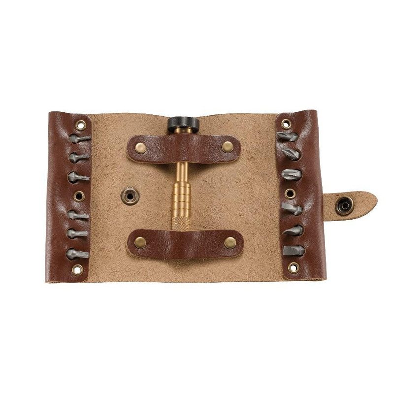 Columbia River Knife & Tool Hex Bit Driver Leather Tool Roll - 9911