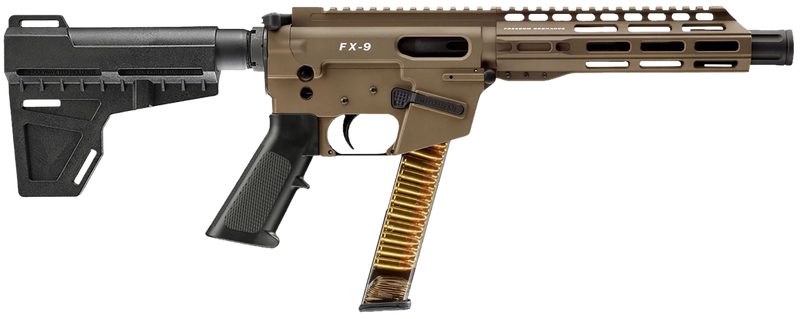 Freedom Ordnance FX9P 9mm Luger 8" 31+1 Pistol, Flat Dark Earth - FX9P8-FDE