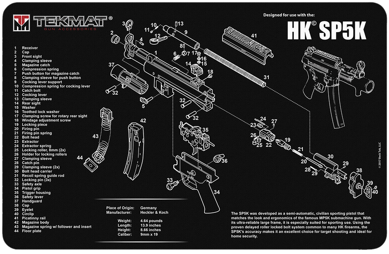 TekMat HK SP5K Cleaning Mat Black/White - TEKR17HKSP5K