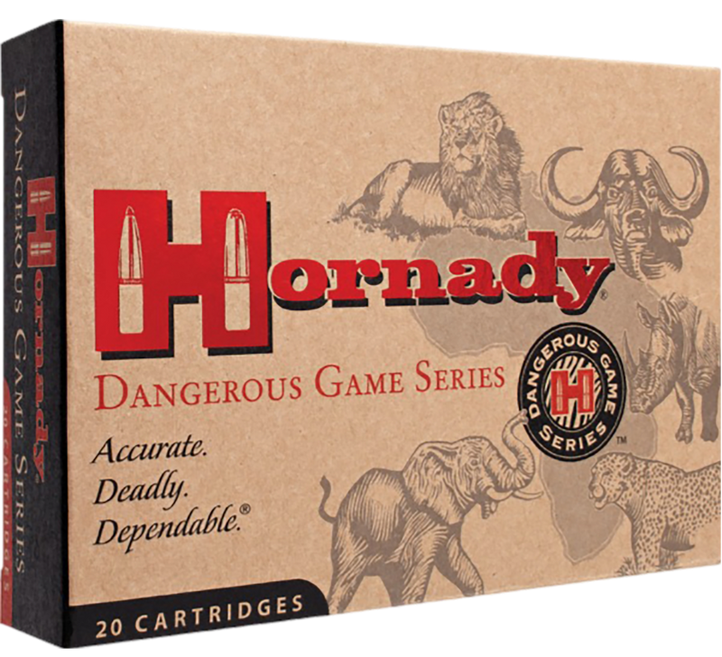 Hornady Dangerous Game 404 Jeffery 400gr Solid Rifle Ammo, 20 Round Box - 8239