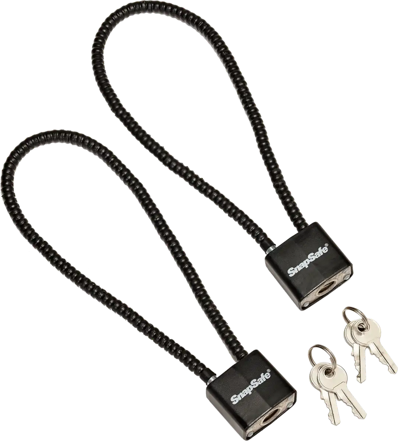 SnapSafe Lock Box Cable Lock with Padlock, Black - 75281