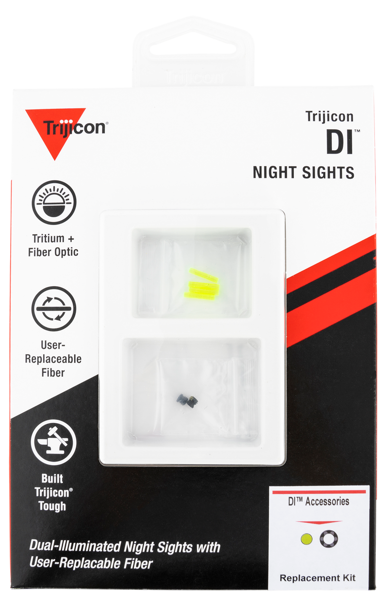 Trijicon DI Night Sight Standard Replacement Kit Green Fiber and Black Retainer - AC50011