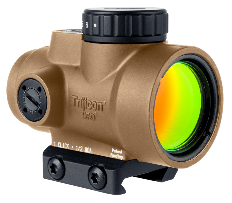 Trijicon MRO SD 1x25 2 MOA Red Dot Reflex Sight, Coyote Tan - MRO-C-2200326