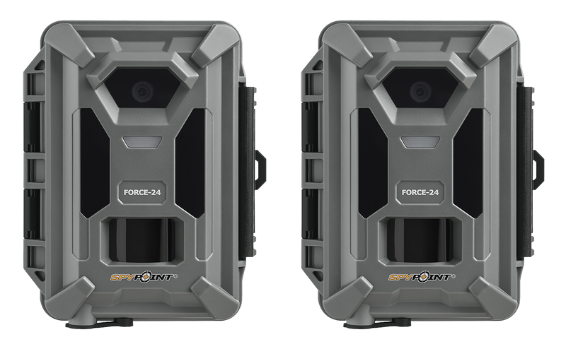 Spypoint Force-24 Non-Cellular Trail Camera, Gray - Twin Pack - 01838