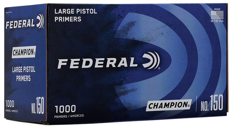 Federal Champion Large Pistol Primers 1000 Count - 150