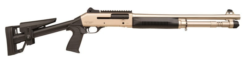 Gforce Arms GF4 12 Gauge 18.5" 5+1 Semi-Auto Shotgun, Nickel/Black - GF412NJ