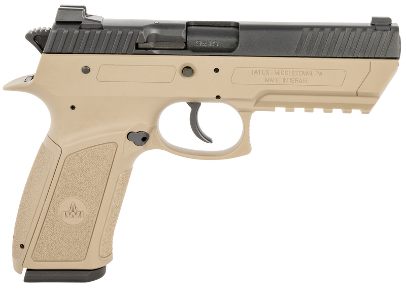 IWI Jericho 941 Enhanced 9mm 4.4" 17rd Pistol, Flat Dark Earth - J941PL9FDII