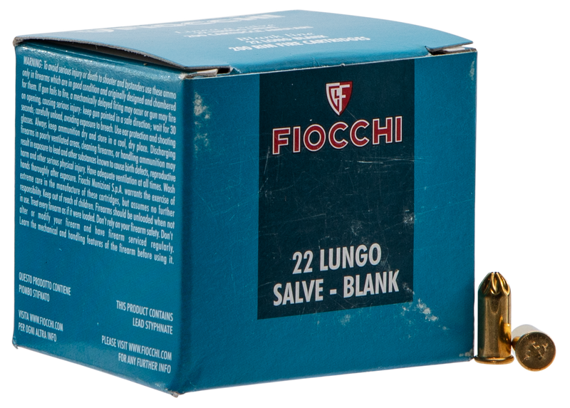 Fiocchi Brass .22 LR Blank 100 Round Box - 22LRBL