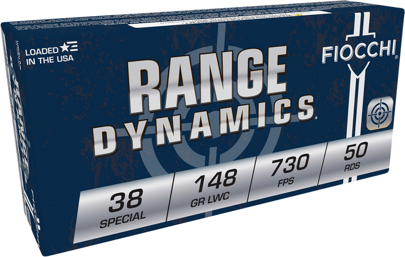 Fiocchi 38 Special 148gr Lead Wadcutter Handgun Ammo, 50 Round Box - 38LA