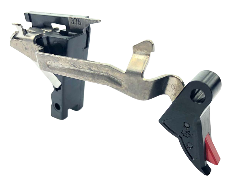 Cross Armory Drop-In Flat Trigger 3.5 lbs Draw Weight, Black/Red Finish - CRGTDI