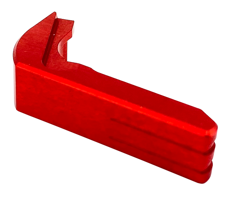 Cross Armory Mag Catch Extended Compatible with Glock Gen1-3/P80, Red Anodized - CRGMCRD
