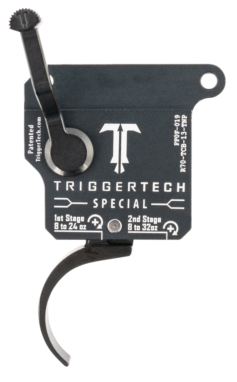 TriggerTech Remington 700 Two-Stage Special Pro Curved Trigger, Matte Gray/Black - R70TCB13TNP