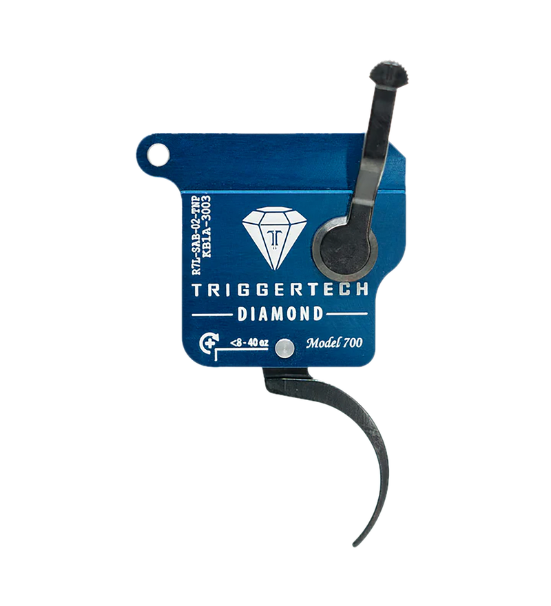 TriggerTech Rough Diamond Pro-Curve Left Hand Trigger, Black - R7LSAB02TNP
