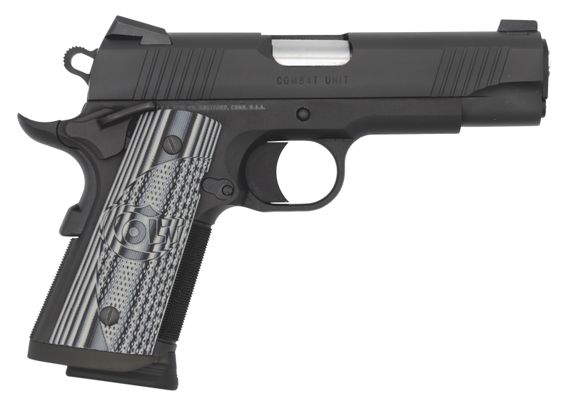 Colt Combat Unit Commander 45 ACP 4.25" 7+1 Pistol, Black PVD - O9840CCU