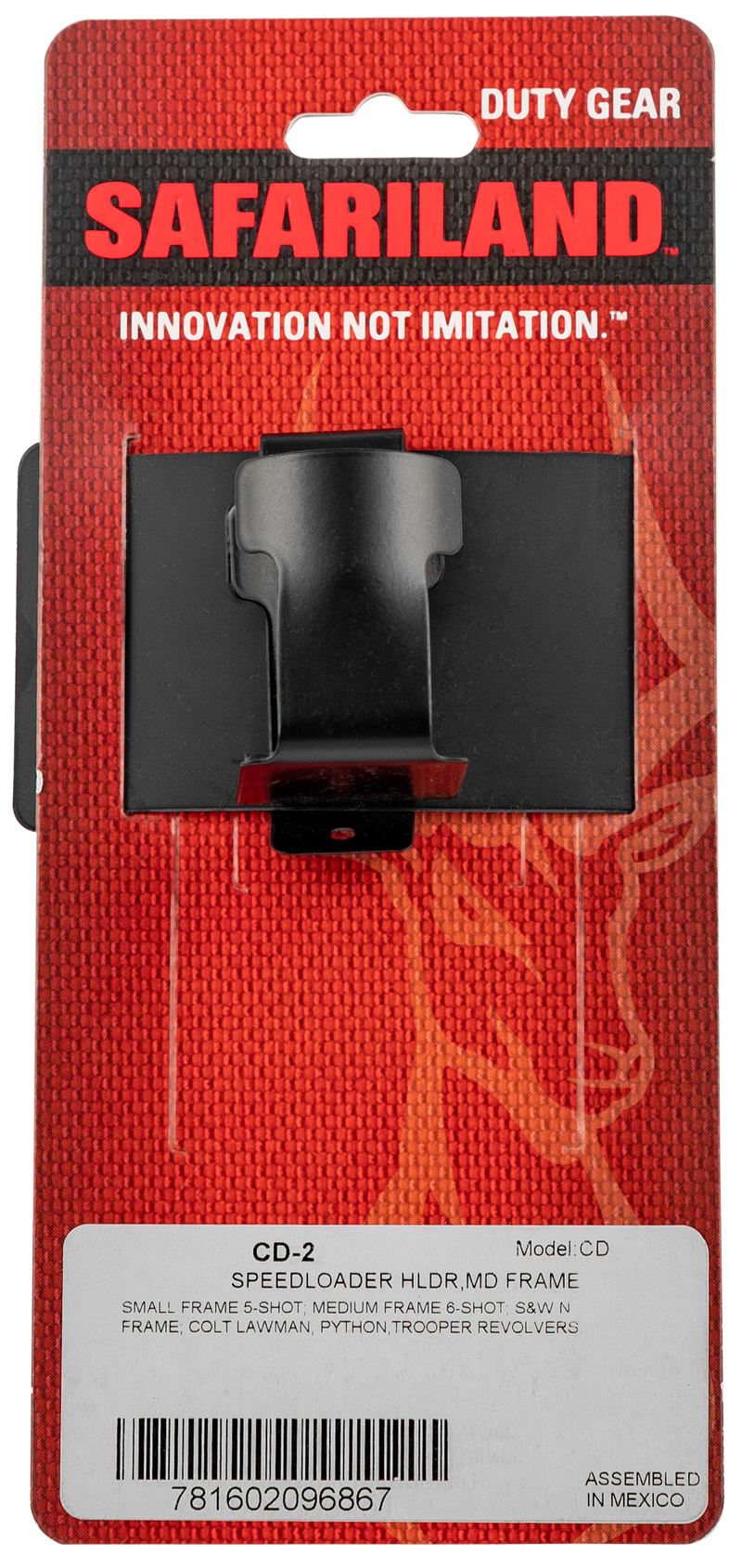 Safariland CD2 Speedloader Belt Holder, Black - CD2