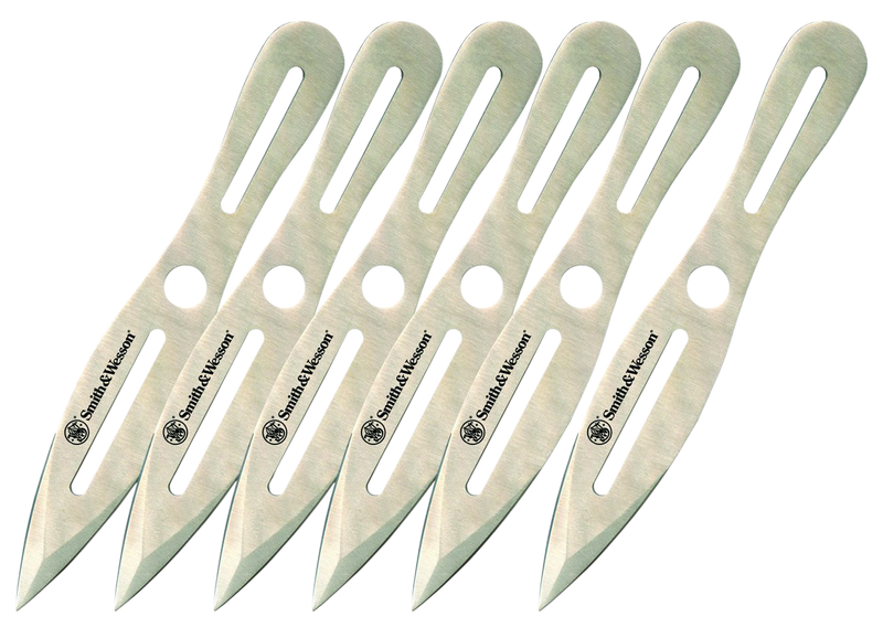 Smith & Wesson Bullseye Throwing Knives 8" Silver - SWTK8CP