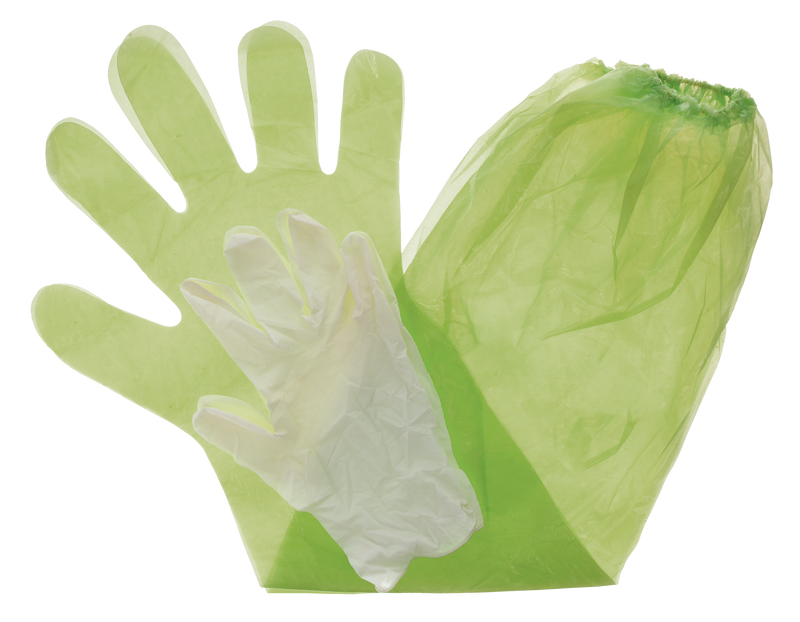 HME Game Cleaning Gloves, Green - GCG4