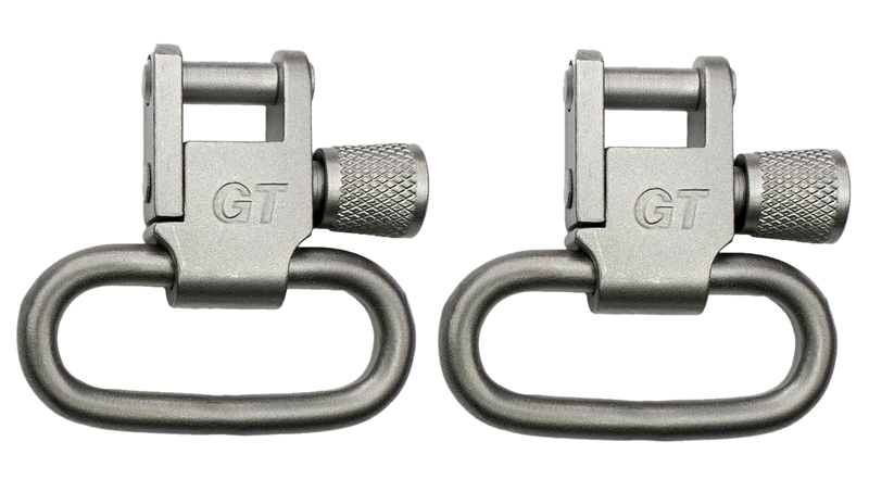 GrovTec Locking Rifle Sling Swivel 1" Satin Nickel Steel - GTSW03