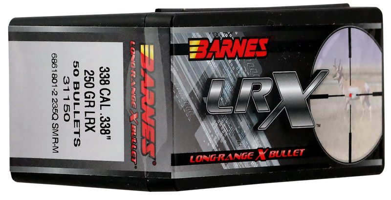 Barnes Bullets LRX Long Range .338 Caliber 250gr Boat Tail - 31150