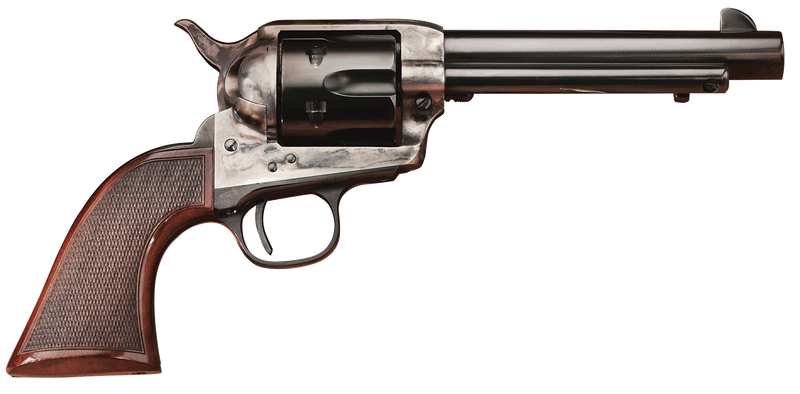 Taylor's & Company Smoke Wagon Deluxe .45 Colt 4.75" 6rd Revolver, Blued/Case Hardened - 550812DE
