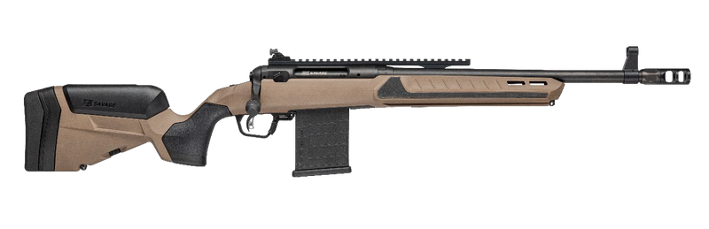 Savage Arms 110 Scout V2 338 ARC 16.5" 10+1 Bolt-Action Rifle, Black Cerakote with Coyote Tan Stock - 32978
