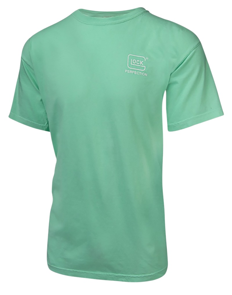 Glock Crossover Turquoise Cotton Short Sleeve Shirt, Medium - AA75138